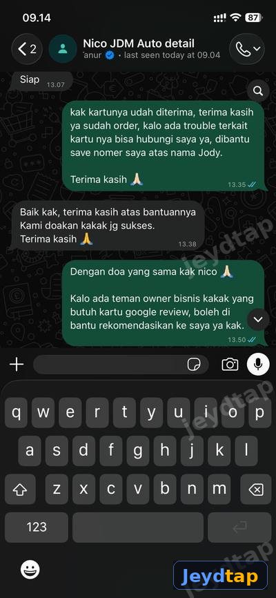 Chat asli pelanggan 2