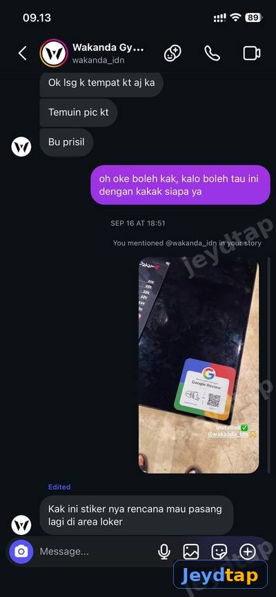 Chat asli pelanggan 6